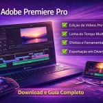 Adobe Premiere Pro software profissional para edição de vídeos com linha do tempo avançada