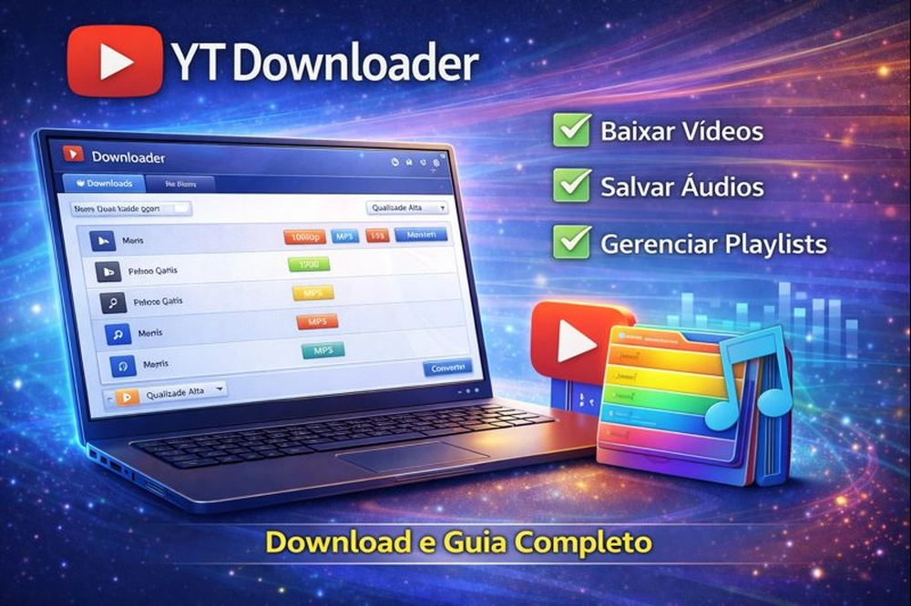 YT Downloader software para gerenciamento de vídeos e áudios online no Windows